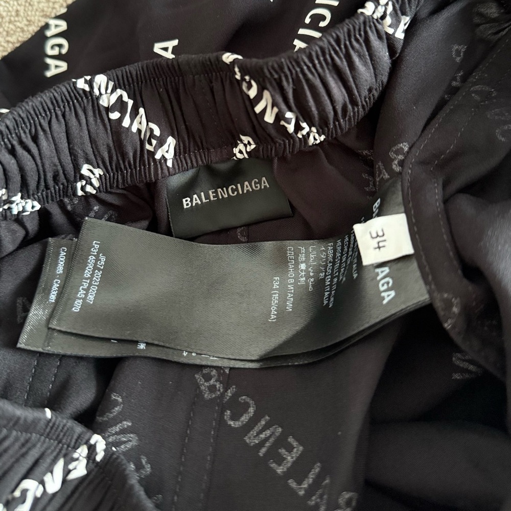 New Balenciaga Bal Diagonal Allover Pyjama Pants $1,450 34 - Picture 7 of 10